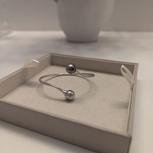 Robert Wan Tahitian Black Pearl Twist Bangle